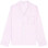 Sporty & Rich Serif Logo Pyjama Shirt Striped Lilac/White