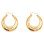 Sporty & Rich ORB Hoops GOLD