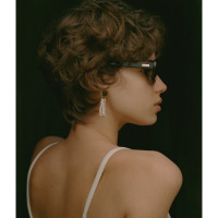 Sporty & Rich 3 Pearls Earrings White