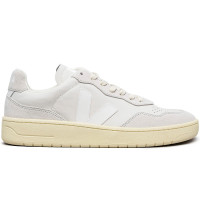 VEJA V-90 Leather GRAVEL WHITE