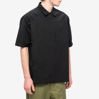 MAHARISHI 4298 Asym Monk Shirt BLACK