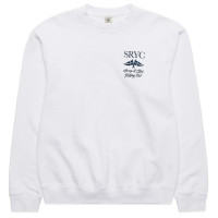 Sporty & Rich Yatch Club Crewneck WHITE/NAVY