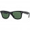 Ray Ban Wayfarer BLACK/CRYSTAL GREEN