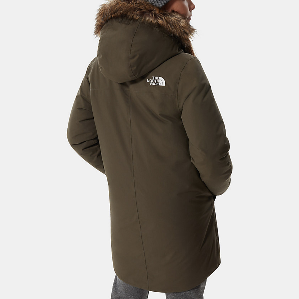 north face grey parka